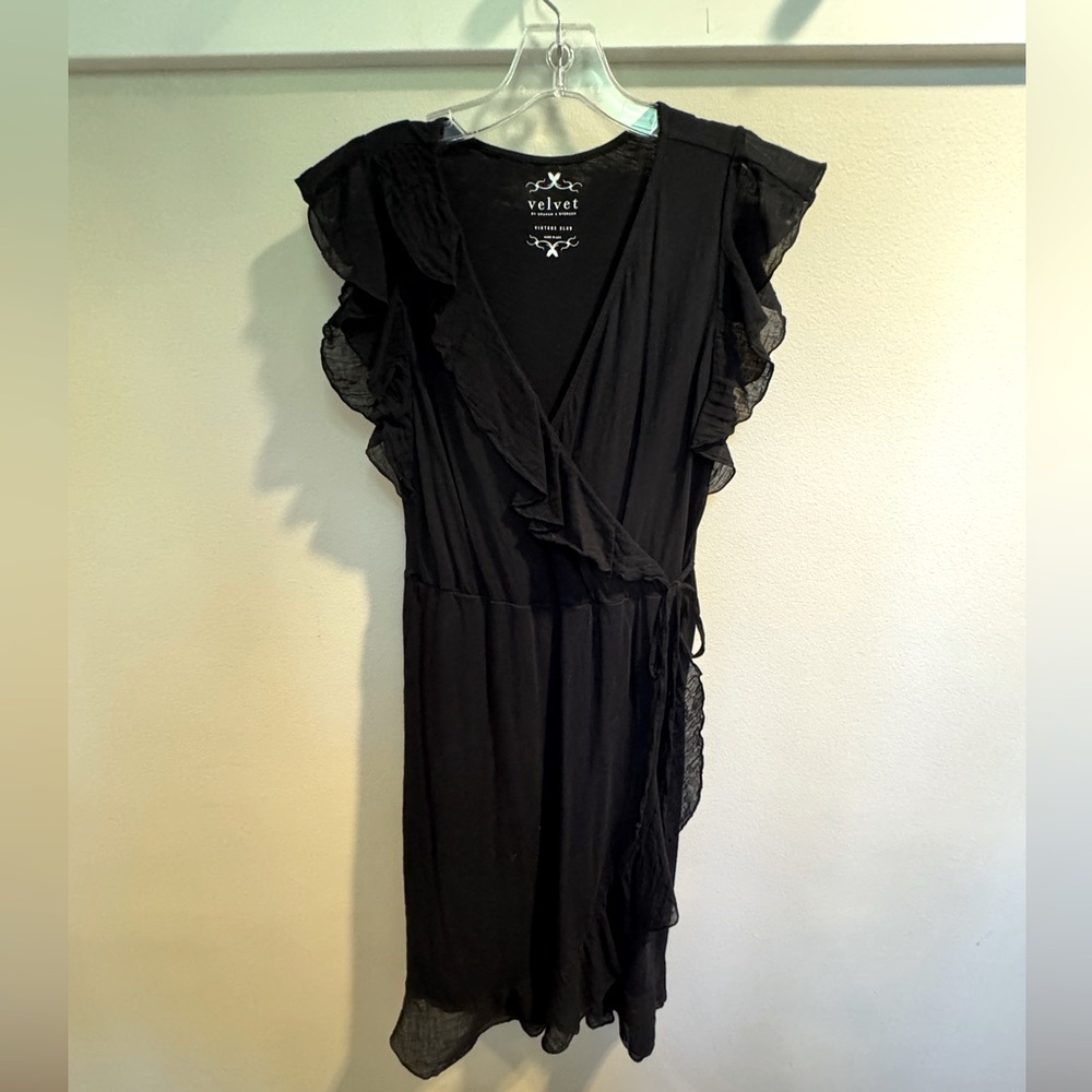 Velvet by Graham & Spencer Asymmetrical Black Dress